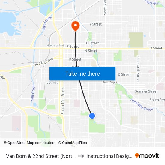 Van Dorn & 22nd Street (Northwest Side) to Instructional Design Center map