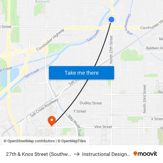 27th & Knox Street (Southwest Side) to Instructional Design Center map