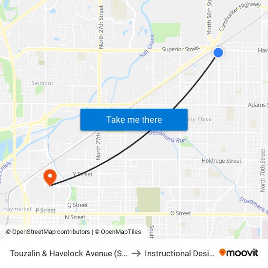 Touzalin & Havelock Avenue (Southwest Side) to Instructional Design Center map