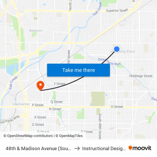 48th & Madison Avenue (Southeast Side) to Instructional Design Center map