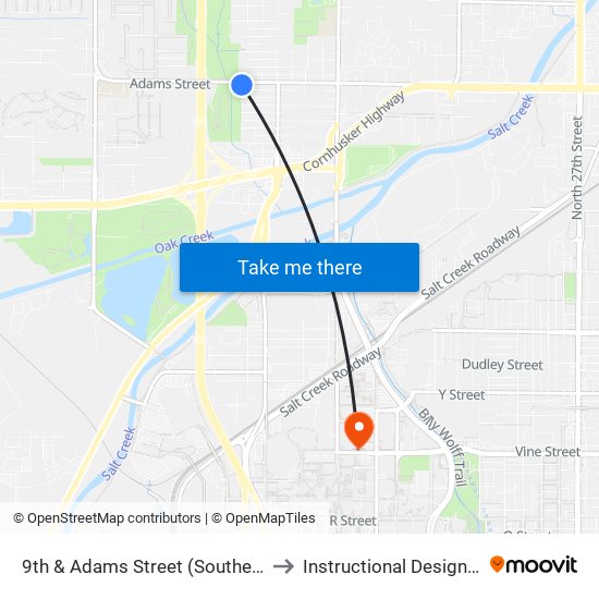 9th & Adams Street (Southeast Side) to Instructional Design Center map