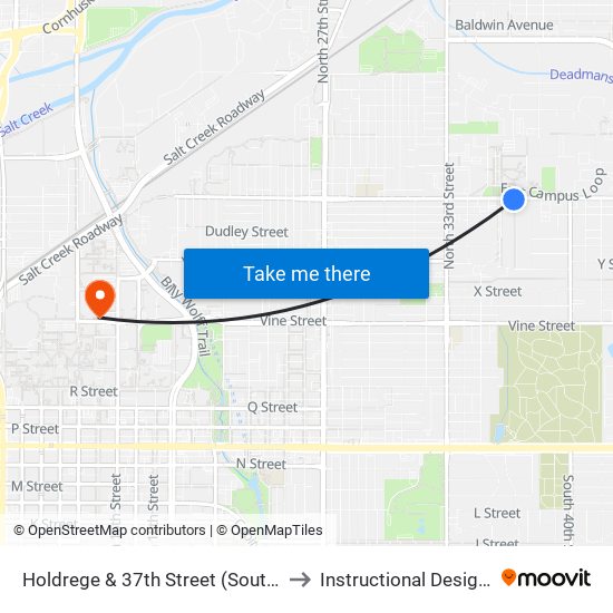 Holdrege & 37th Street (Southwest Side) to Instructional Design Center map