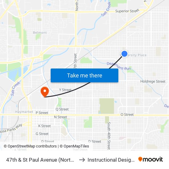 47th & St Paul Avenue (Northwest Side) to Instructional Design Center map