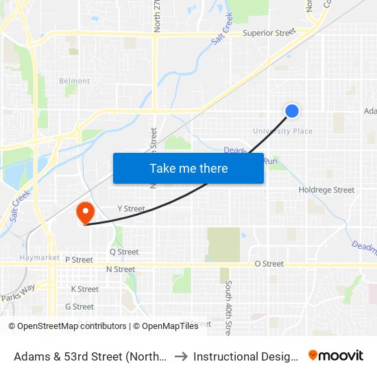 Adams & 53rd Street (Northwest Side) to Instructional Design Center map