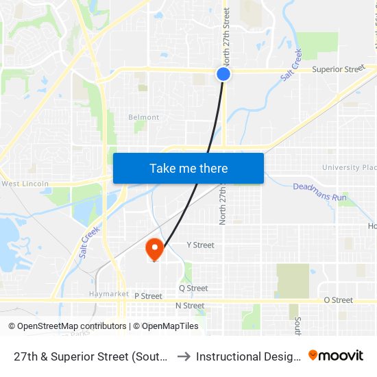 27th & Superior Street (Southwest Side) to Instructional Design Center map