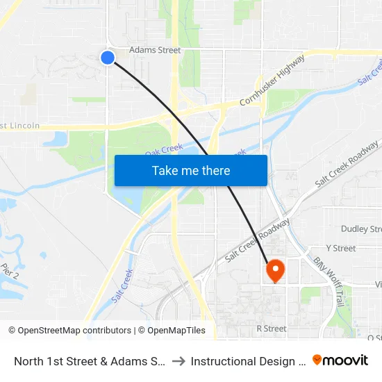 North 1st Street & Adams Street, Se to Instructional Design Center map