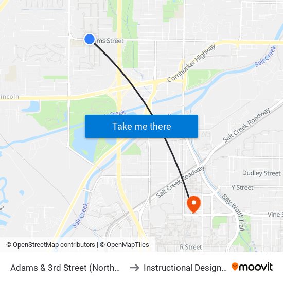 Adams & 3rd Street (Northwest Side) to Instructional Design Center map