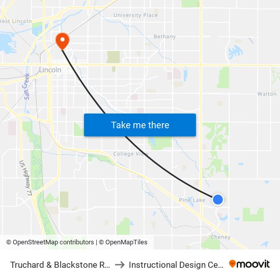 Truchard & Blackstone Road to Instructional Design Center map