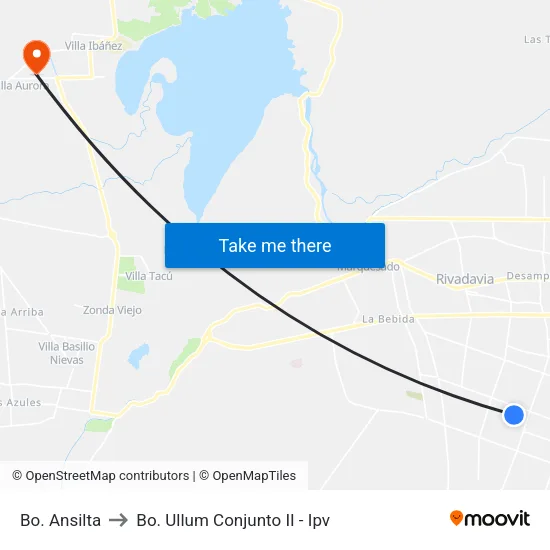 Bo. Ansilta to Bo. Ullum Conjunto II - Ipv map