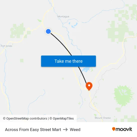Across From Easy Street Mart to Weed map