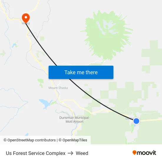 Us Forest Service Complex to Weed map