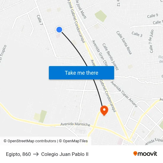 Egipto, 860 to Colegio Juan Pablo II map