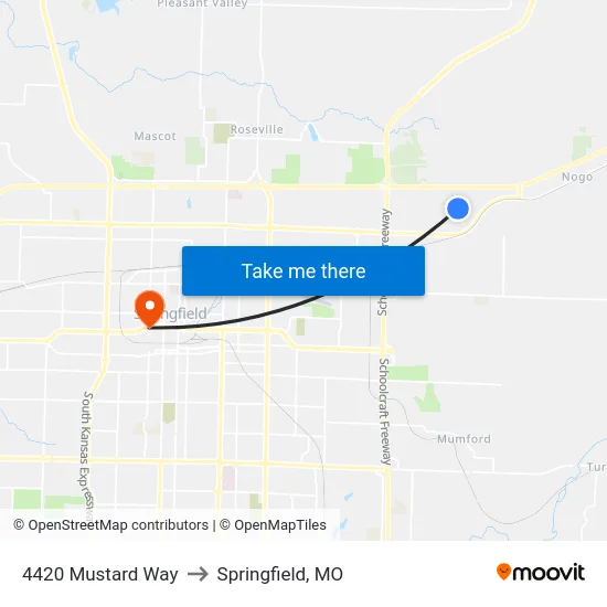 4420 Mustard Way to Springfield, MO map