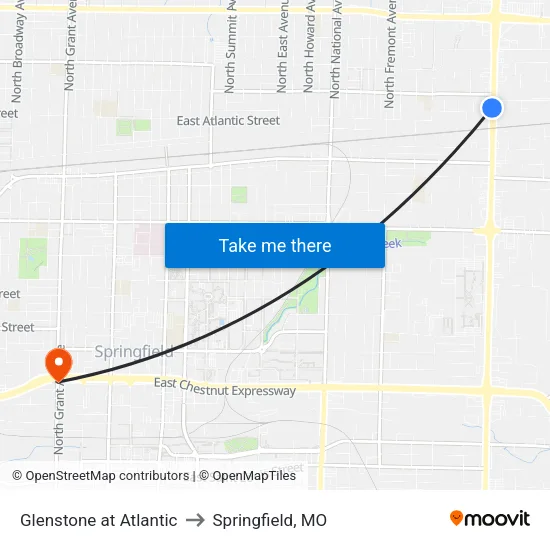 Glenstone at  Atlantic to Springfield, MO map