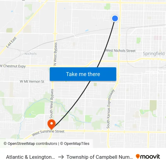 Atlantic & Lexington (Nw) to Township of Campbell Number 2B map