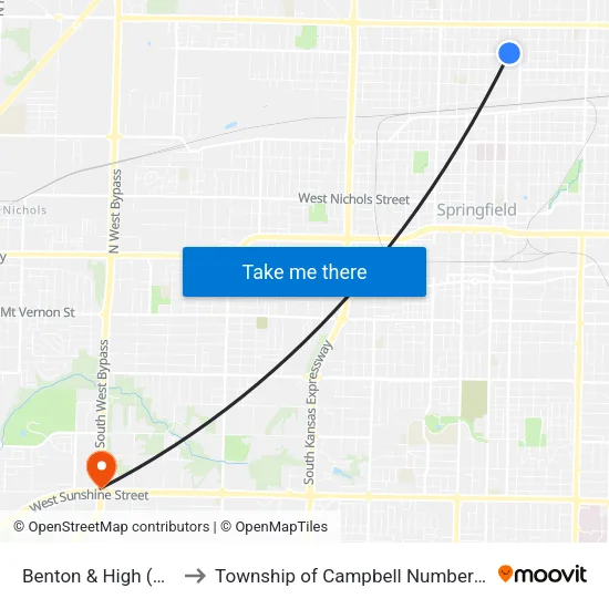 Benton & High (Ne) to Township of Campbell Number 2B map