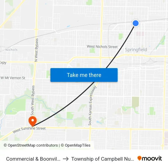 Commercial & Boonville (Nw) to Township of Campbell Number 2B map