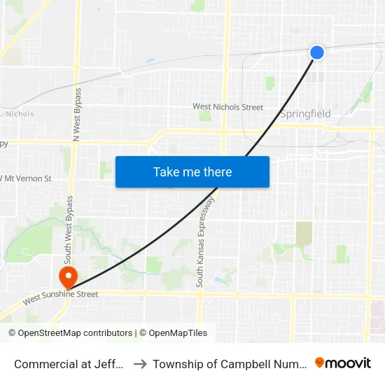 Commercial at Jefferson to Township of Campbell Number 2B map