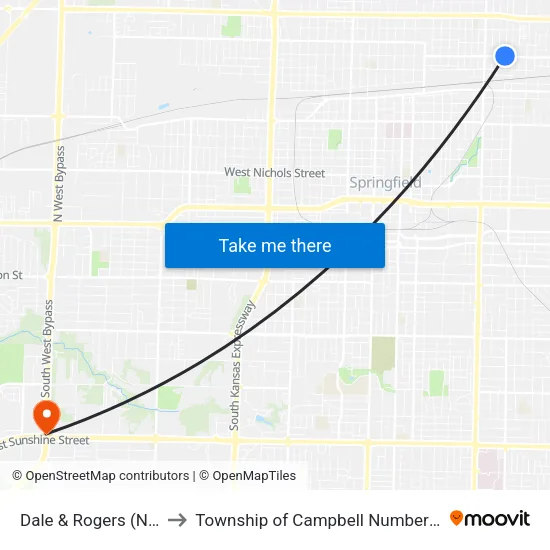 Dale & Rogers (Nw) to Township of Campbell Number 2B map