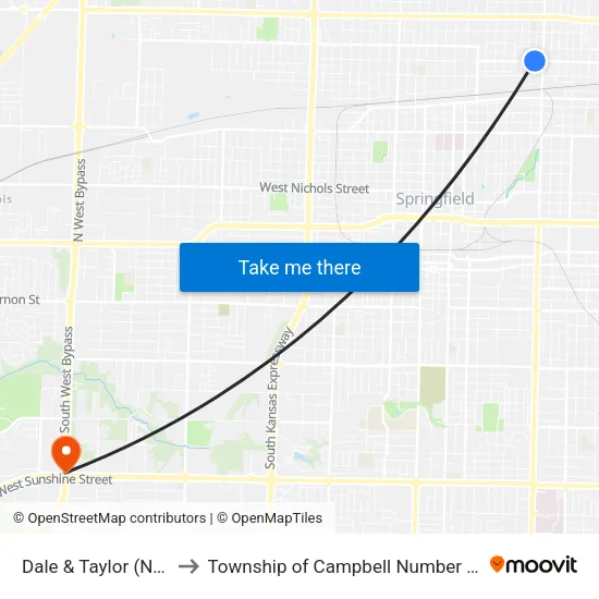Dale & Taylor (Nw) to Township of Campbell Number 2B map