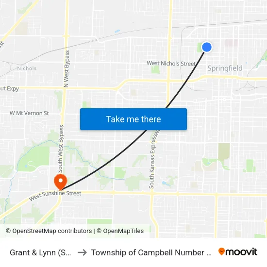 Grant & Lynn (Sw) to Township of Campbell Number 2B map