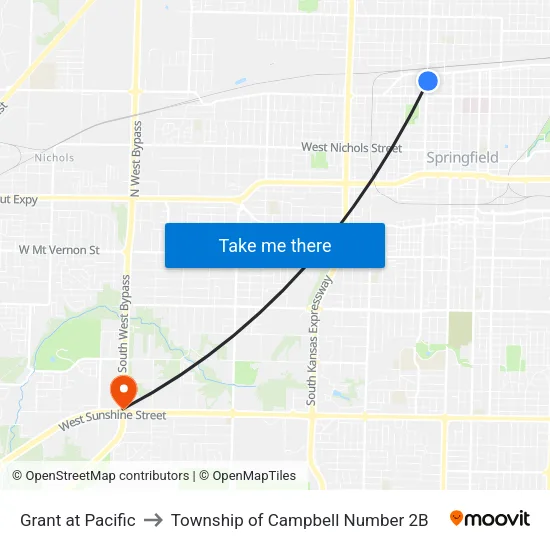 Grant at Pacific to Township of Campbell Number 2B map