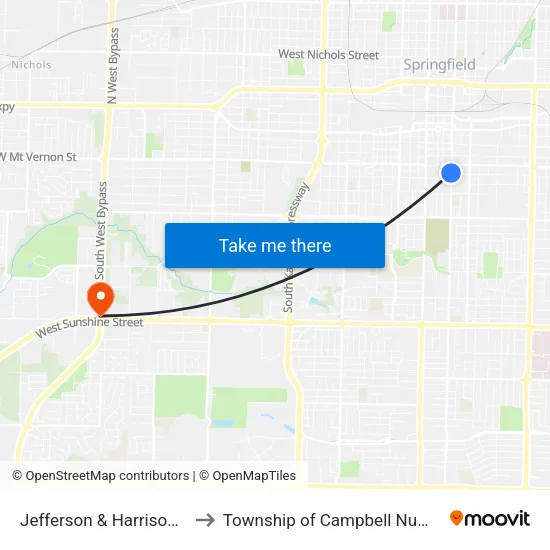 Jefferson & Harrison (Nw) to Township of Campbell Number 2B map