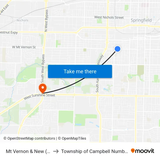 Mt Vernon & New (Nw) to Township of Campbell Number 2B map
