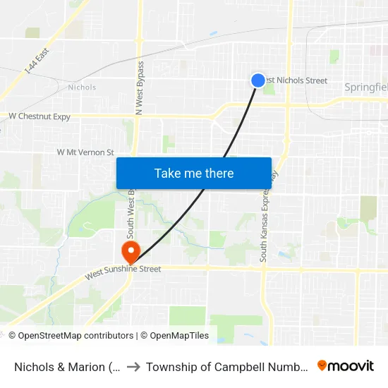 Nichols & Marion (Ne) to Township of Campbell Number 2B map
