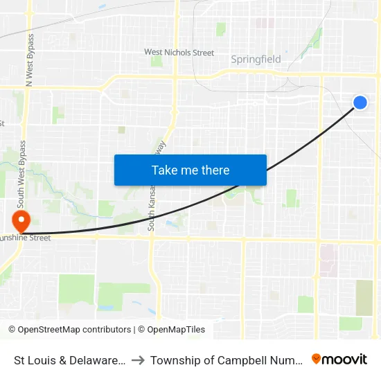 St Louis & Delaware (Se) to Township of Campbell Number 2B map