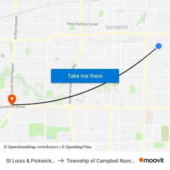 St Louis & Pickwick (Se) to Township of Campbell Number 2B map