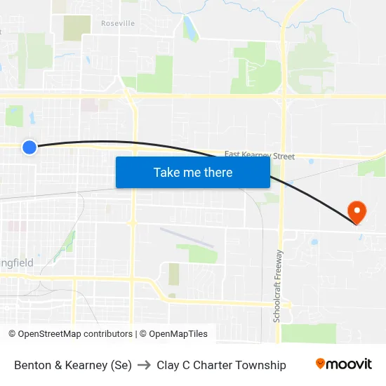 Benton & Kearney (Se) to Clay C Charter Township map