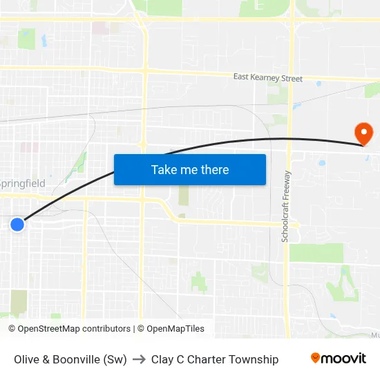 Olive & Boonville (Sw) to Clay C Charter Township map