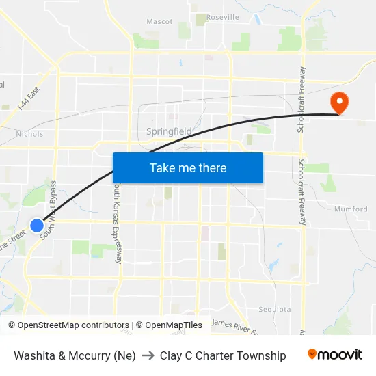 Washita & Mccurry (Ne) to Clay C Charter Township map