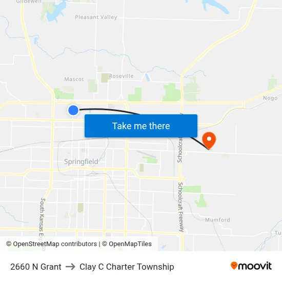 2660 N Grant to Clay C Charter Township map