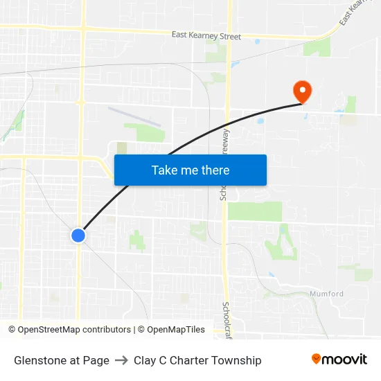 Glenstone at Page to Clay C Charter Township map