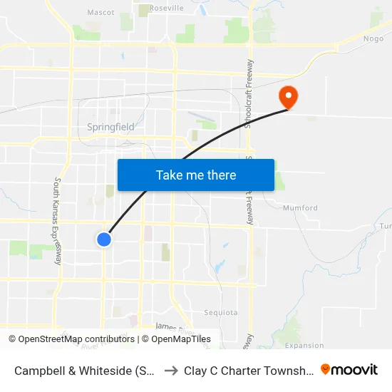 Campbell & Whiteside (Sw) to Clay C Charter Township map