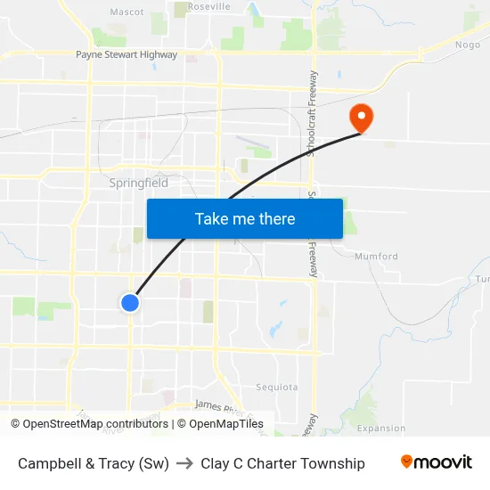 Campbell & Tracy (Sw) to Clay C Charter Township map
