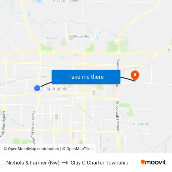 Nichols & Farmer (Nw) to Clay C Charter Township map