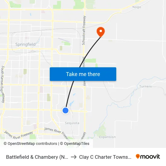 Battlefield & Chambery (Nw) to Clay C Charter Township map
