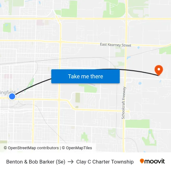 Benton & Bob Barker (Se) to Clay C Charter Township map