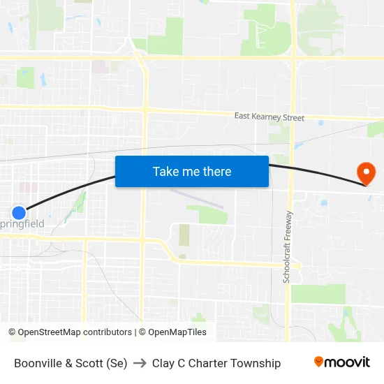 Boonville & Scott (Se) to Clay C Charter Township map