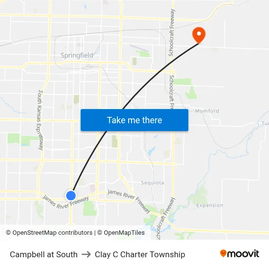 Campbell at South to Clay C Charter Township map