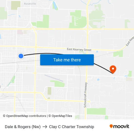 Dale & Rogers (Nw) to Clay C Charter Township map