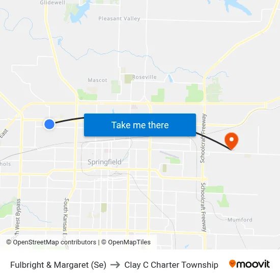 Fulbright & Margaret (Se) to Clay C Charter Township map