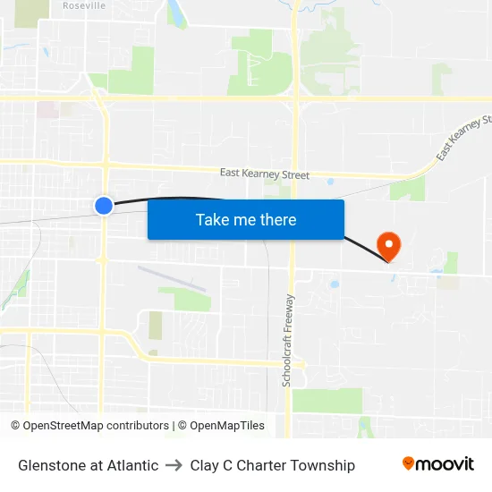 Glenstone at  Atlantic to Clay C Charter Township map