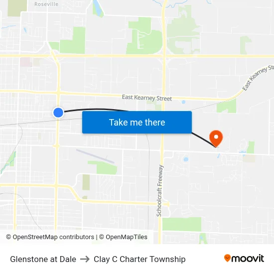 Glenstone at Dale to Clay C Charter Township map
