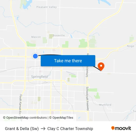 Grant & Della (Sw) to Clay C Charter Township map