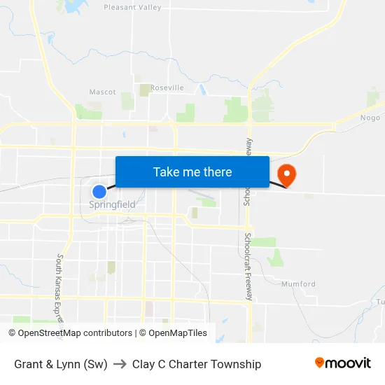 Grant & Lynn (Sw) to Clay C Charter Township map
