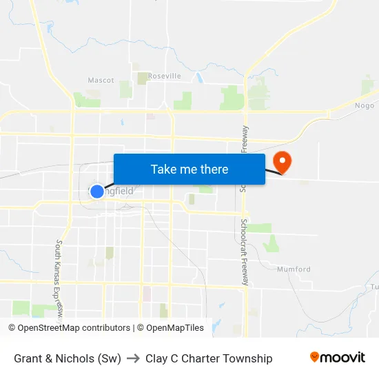 Grant & Nichols (Sw) to Clay C Charter Township map